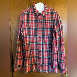 Men's Red Plaid Shirt-Wallin